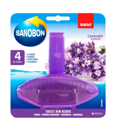 SANO BON უნიტაზის საწმენდი არომატიზატორი “ლავანდა” 55 გრ (სანო)
