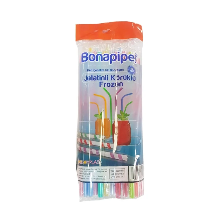 ერთჯერადი ფერადი შეფუთული საწრუპი