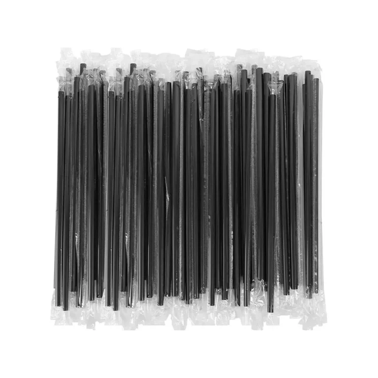 ერთჯერადი შავი შეფუთული საწრუპი