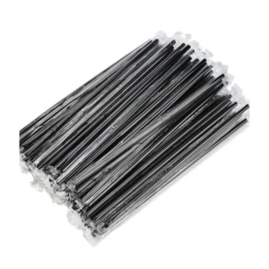 ერთჯერადი შავი შეფუთული საწრუპი