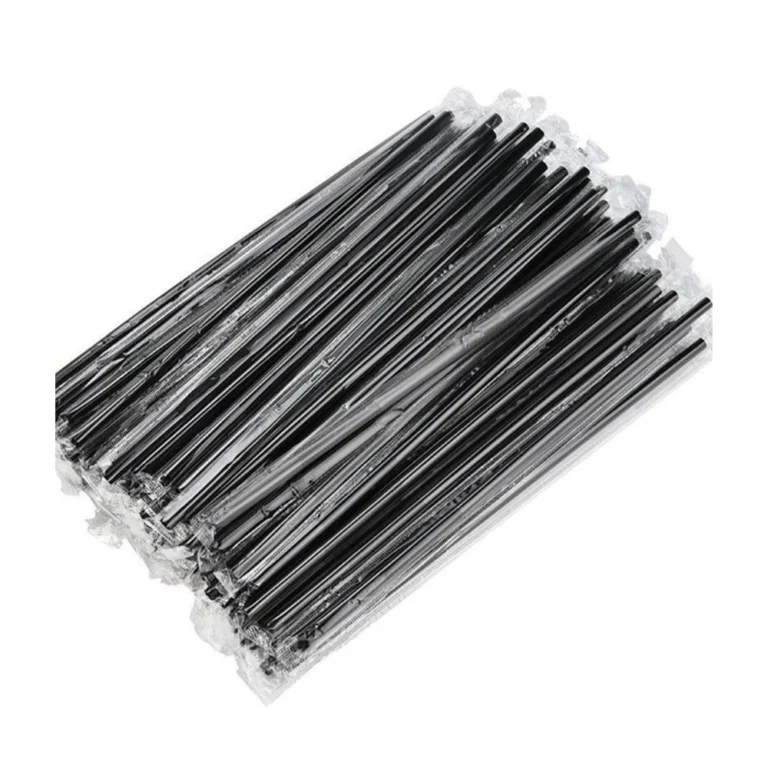 ერთჯერადი შავი შეფუთული საწრუპი