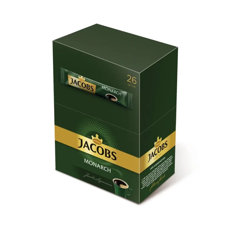 ერთჯერადი ხსნადი ყავა “იაკობს მონარქი / Jacobs Monarch” 1.8 გრ (26ცალი)