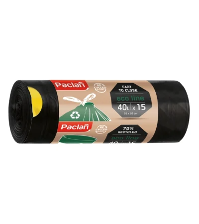 40 ლიტრიანი ნაგვის პარკი 55×60 სმ, თასმით