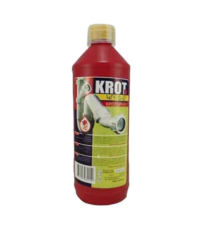 KROT-კროტი მილების საწმენდი სითხე წითელი