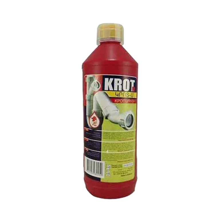 KROT-კროტი მილების საწმენდი სითხე წითელი