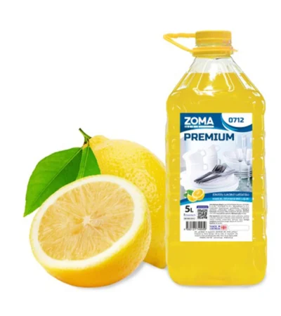 Zoma Premium ლიმონი ჭურჭლის სარეცხი საშუალება (ჟელე)