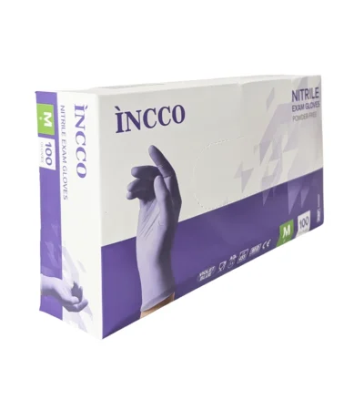 INCCO სამედიცინო ნიტრილის M ზომის ხელთათმანი