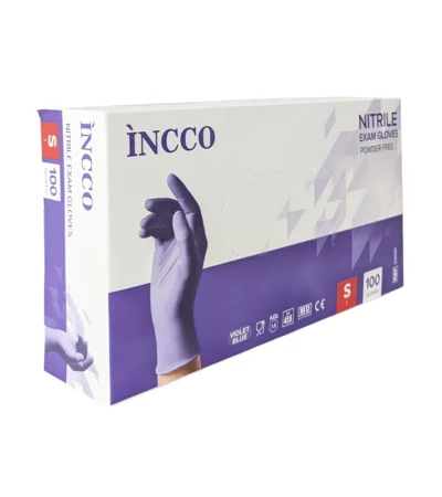 INCCO სამედიცინო ნიტრილის S ზომის ხელთათმანი