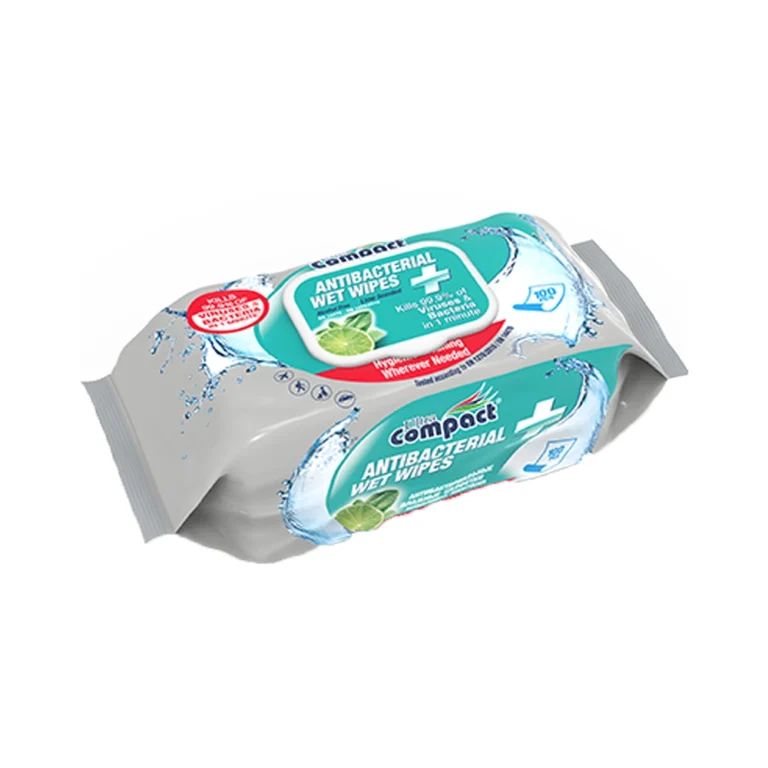 Compact ანტიბაქტერიული სველი ხელსახოცი 100 ცალი
