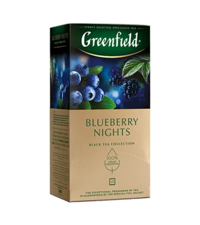 Greenfield Blueberry Night მოცვის ჩაი, 20 ცალი