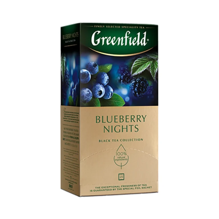 Greenfield Blueberry Night მოცვის ჩაი, 20 ცალი