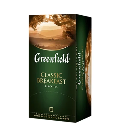 Greenfield Classic Breakfast შავი ჩაი, 25 ცალი