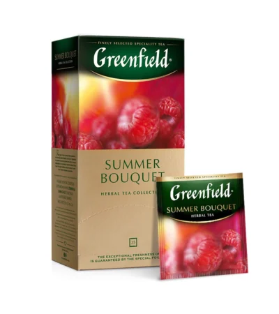Greenfield Summer Bouquet ხილის ჩაი, 25 ცალი