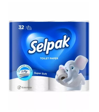 Selpak 3-ფენიანი საპირფარეშოს ქაღალდი 32 ცალი