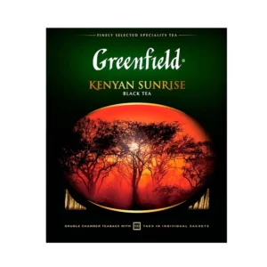Greenfield Kenyan Sunrise შავი ჩაი, ერთჯერად პაკეტებში, 100 ცალი