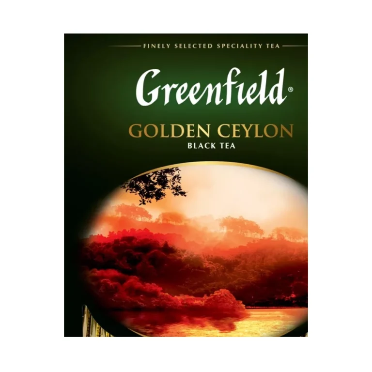Greenfield Golden Ceylon შავი ჩაი, ერთჯერად პაკეტებში, 100 ცალი
