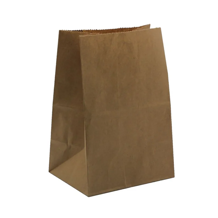 ქაღალდის ჩანთა სახელურის გარეშე