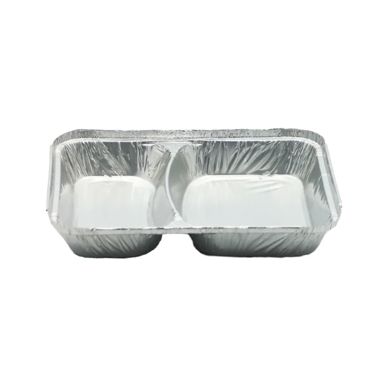 2 დანაყოფიანი ალუმინის კონტეინერი