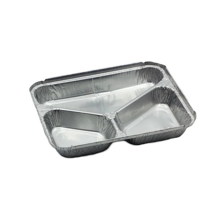 3 დანაყოფიანი ალუმინის კონტეინერი