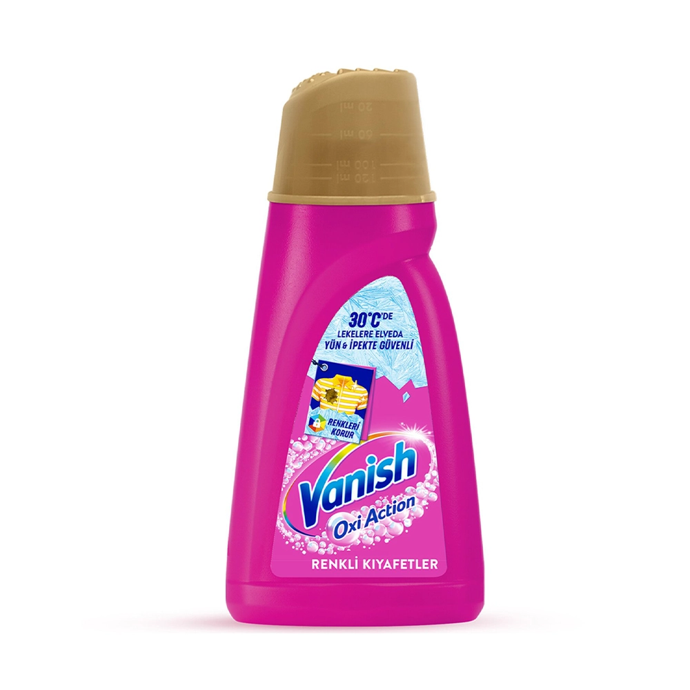 Vanish ლაქების ამომყვანი სითხე ფერადი ქსოვილებისთვის