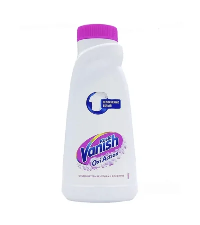 Vanish ლაქების ამომყვანი სითხე თეთრი ტანსაცმლისთვის