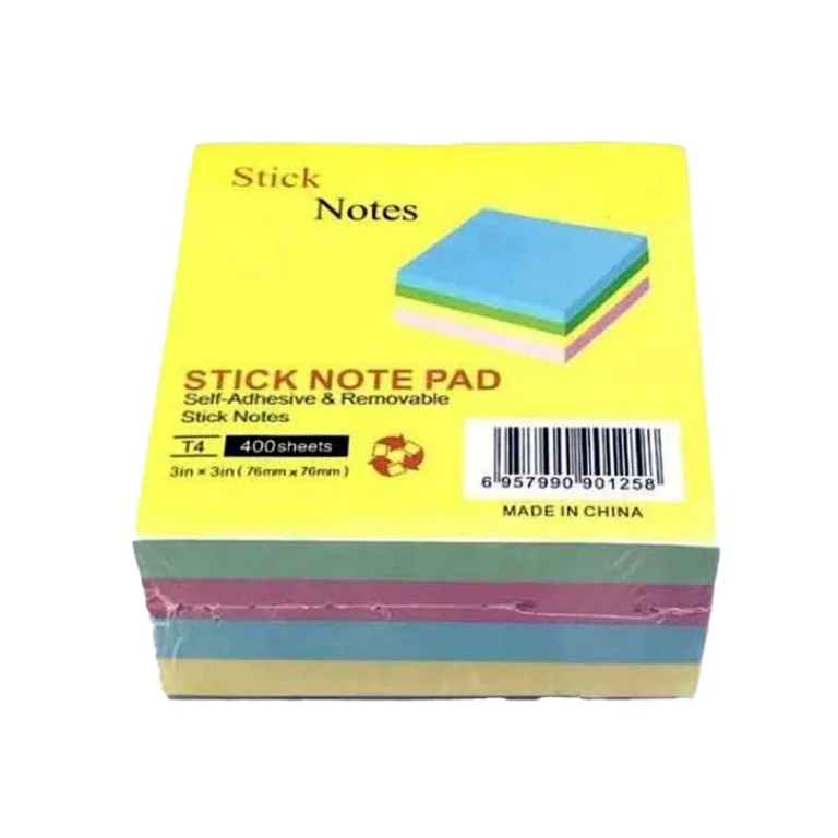 ჩასანიშნი წებოვანი 76×76მმ T4-400