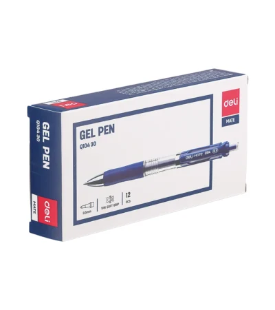 გელიანი კალამი ღილაკით 0.5მმ წვერით Deli Q10430
