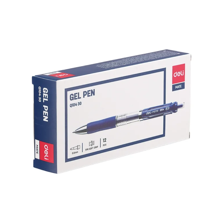 გელიანი კალამი ღილაკით 0.5მმ წვერით Deli Q10430