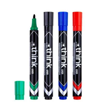 მარკერი პერმანენტული 4 ცალი Deli U10101