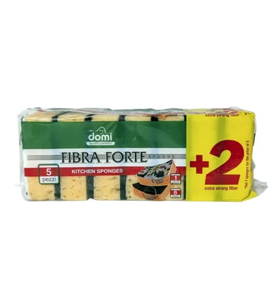 DOMI დომი ჭურჭლის სარეცხი ღრუბელი 7 ცალი