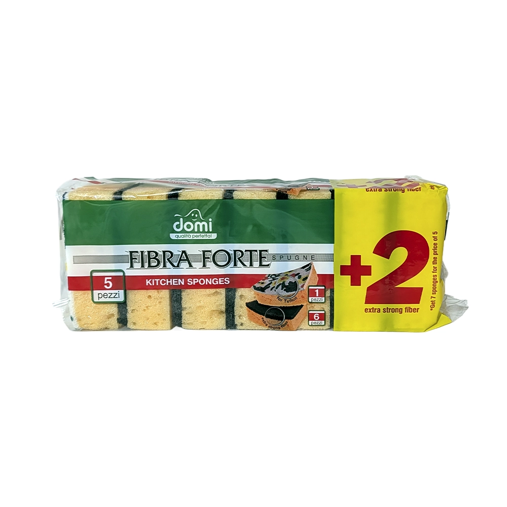 DOMI დომი ჭურჭლის სარეცხი ღრუბელი 7 ცალი