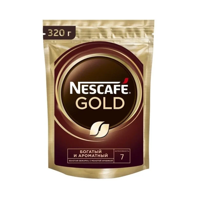 Nescafe ნესკაფე GOLD ხსნადი ყავა პაკეტში 320გრ