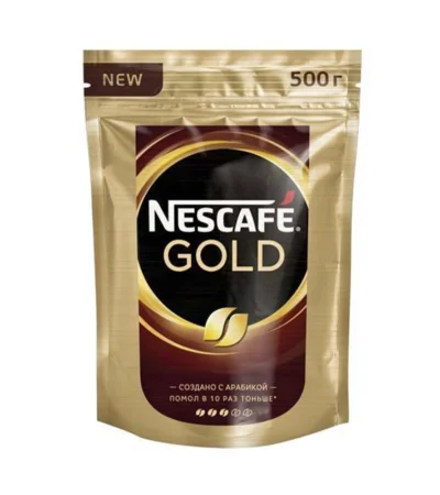 Nescafe ნესკაფე GOLD ხსნადი ყავა პაკეტში 500გრ