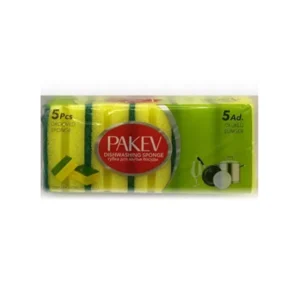 PAKEV პაკევი ჭურჭლის ღრუბელი 5ც