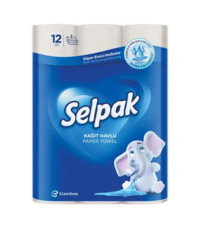 Selpak სელპაკი სამზარეულოს ხელსახოცის რულონი 3 ფენიანი