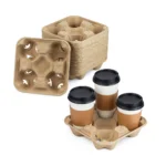 ქაღალდის ჭიქის დამჭერი 4 განყოფილებიანი