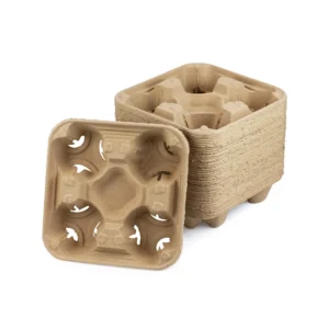 ქაღალდის ჭიქის დამჭერი 4 განყოფილებიანი