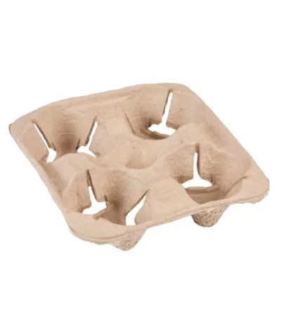 ქაღალდის ჭიქის დამჭერი 4 განყოფილებიანი