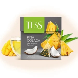 მწვანე ჩაი მანგოთი და ანანასით Pina Colada პირამიდებში 20ც