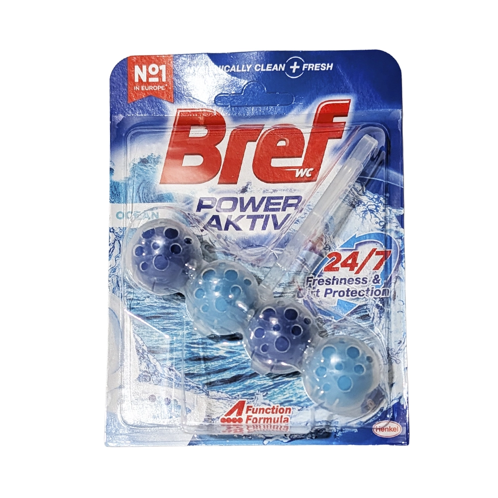 Bref Power Active უნიტაზში ჩასაკიდებელი მყარი არომატიზატორი წიწვი 100 გრ