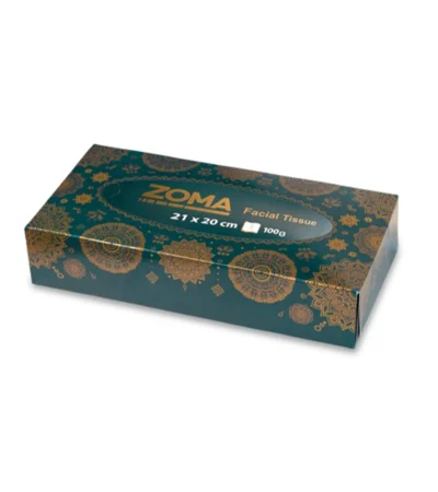 Zoma რბილი ორფენიანი ხელსახოცი ყუთში 21×20 სმ